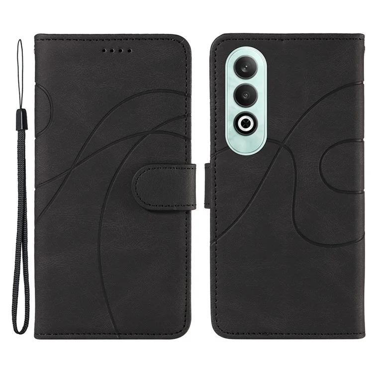 

For OnePlus Nord CE4 5G Case Wallet Stand PU Leather Curved Line Phone Cover
