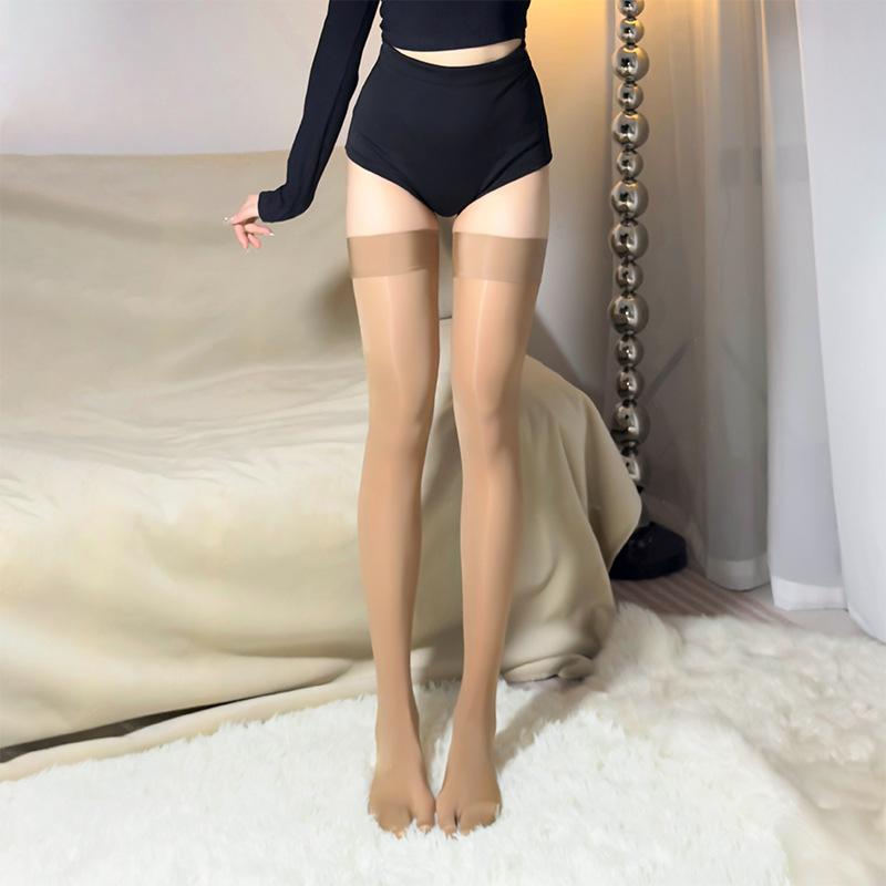 

Women s Sockings Sexy Ultra-Thin Shiny Silk Slippery Over The Knee Socks Exotic Lingerie Transparent Five-Finger Toe Stockings Split Thumb Socks