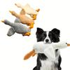 1pc White/grey/brown Soft Duck Feather Plush Toy, Dog Companion Toy, Release Dogs Energy, Suitable for Large, Medium and Small Pets