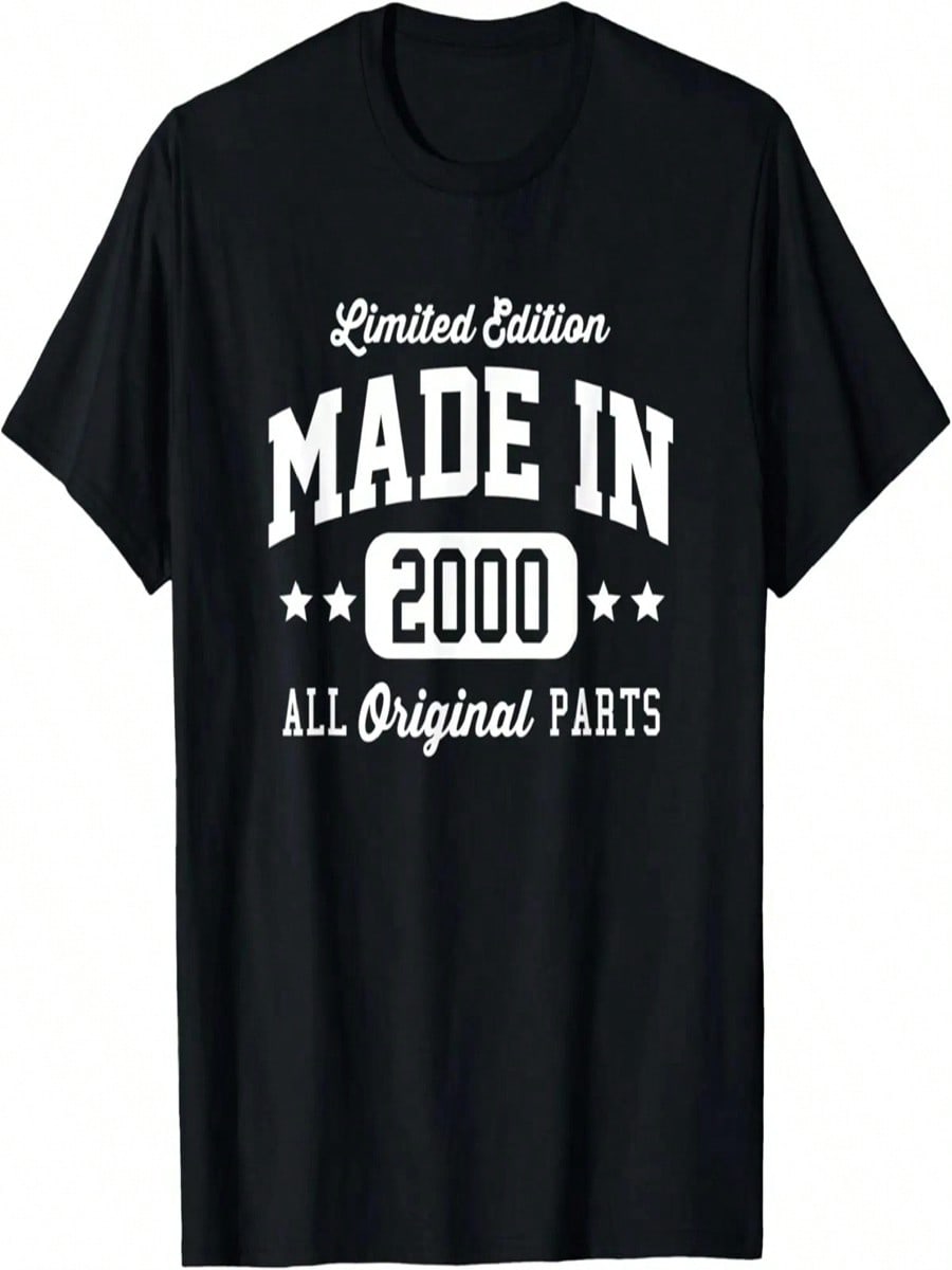 Vintage Made In 2000 Limited Edition Original Parts Dark T-Shirt S разноцветный