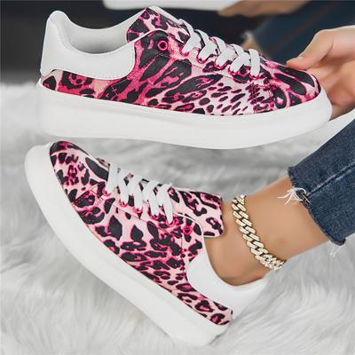 Mode Heißer Verkauf Mode Leopard Bedruckte Sneaker für Herren Damen Atmungsaktive Flache Sneaker Lässige Herren Plateau Schuhe Herren Zapatillas Hombre
