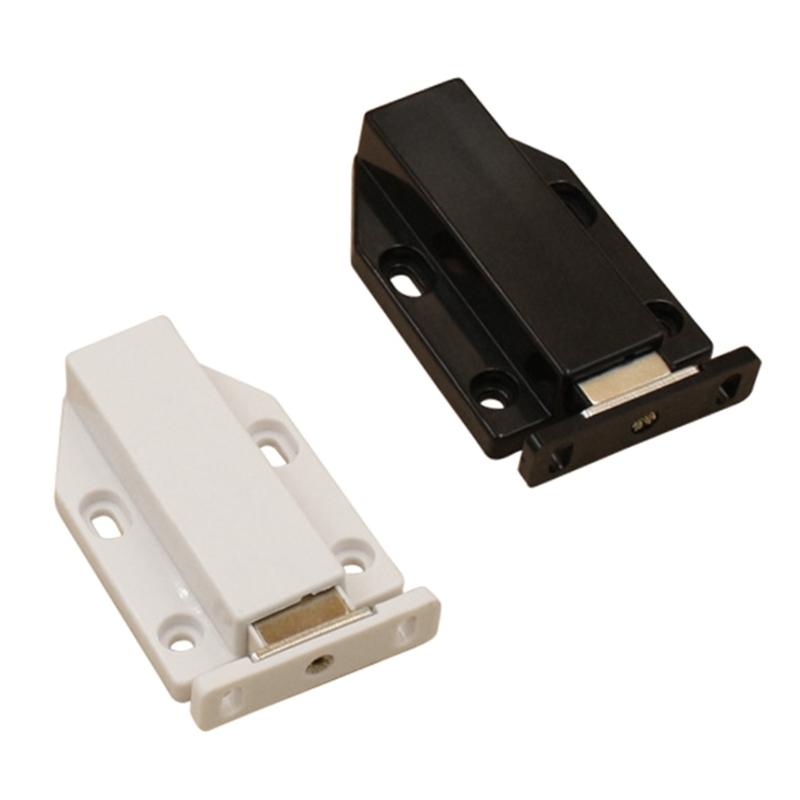2pcs Push Open Cabinet Latches with Long Strokes Magnet Cupboard Push Latches Push to Open Latches for Tight & Secure