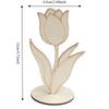 10 Stück DIY Holzblumen-Ornament Lustige Dekoration Tulpenmalerei Bastelarbeiten Kreative Eltern-Kind-Interaktion Muttertagsgeschenke