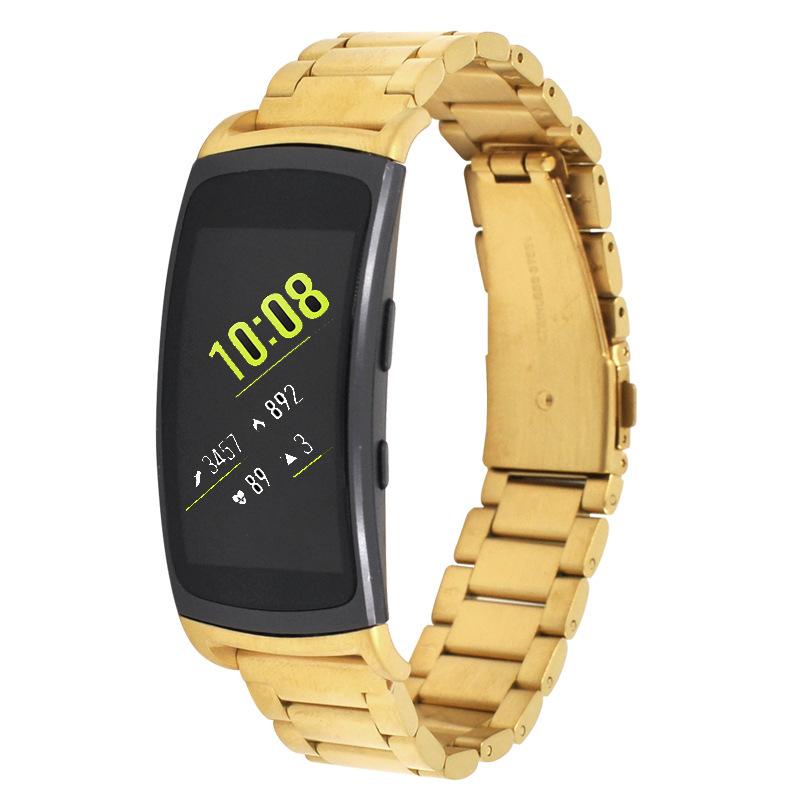 Para Samsung Gear Fit 2 Pro correa de reloj Reemplazo de acero inoxidable  Correa de reloj Pulsera para Samsung Gear Fit2 correa de reloj comprar a  buen precio — entrega gratuita, reseñas