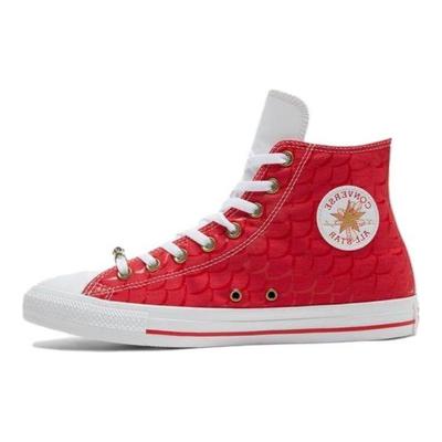 All Star High Top Canvas Schuhe Unisex Sneaker Rot Weiß A08704C
