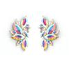 European American Fashion Rhinestone Wing Earrings - Trendy and Exaggerated Crystal Accessories for Women