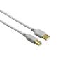 Hama USB 2.0 Cable with Gold-Plated Connectors, 1.5m High-Speed Data Cable for PC, Laptop, Printer, and External Hard Drive
