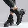 Leather Martin boots men's autumn and winter men's tooling dark wind boots first layer cowhide men's boots versatile high-top trendy shoes