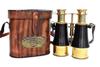 Binocolo Vintage Monoculare Pieghevole Telescopio Cannocchiale Ottone Massiccio Finitura Anticata