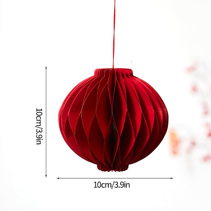 1PC Unfolding Hung Modern Aesthetics Spring Festival Origami Lantern Balcony Eastern Tradition Decorative Magnetic Living Room