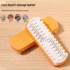 Suede and Nubuck Shoe Cleaning Brush with Soft Rubber Bristles for Stain Removal
