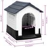 Dog House Gray 57 x 68 x 66 cm Polypropylene