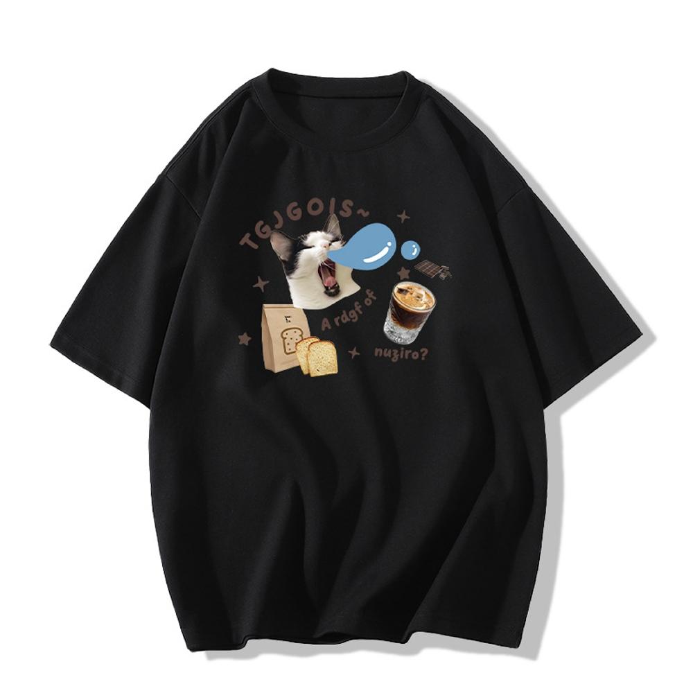 Y2k Casual Tops Female Clothes Girls Korean Fashion Blouse Kawaii Harajuku Streetwear Pet Dogs Cats Graphic Tees Women's T-shirt