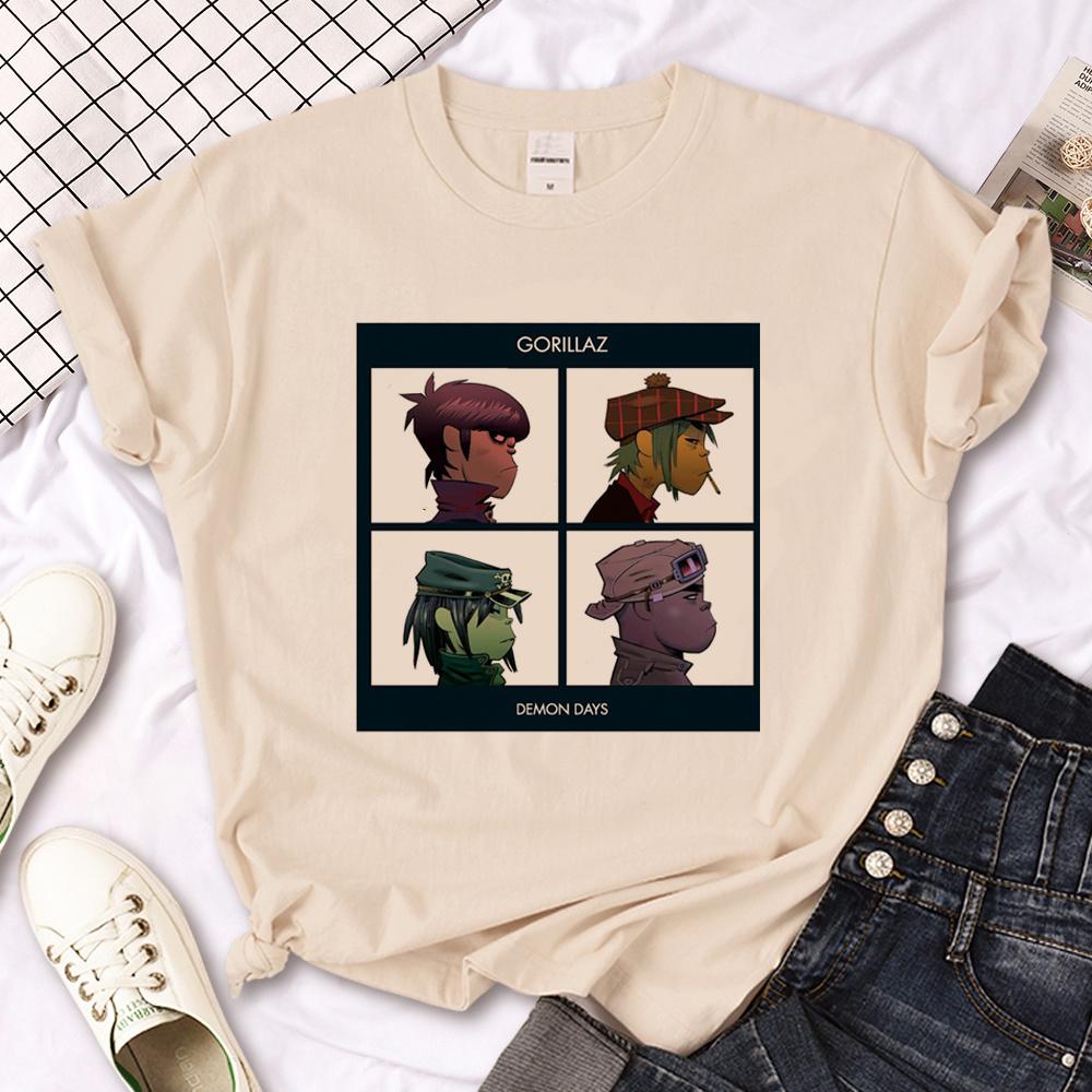Gorillaz tshirts Women graphic funny designer tshirt girl graphic clothing