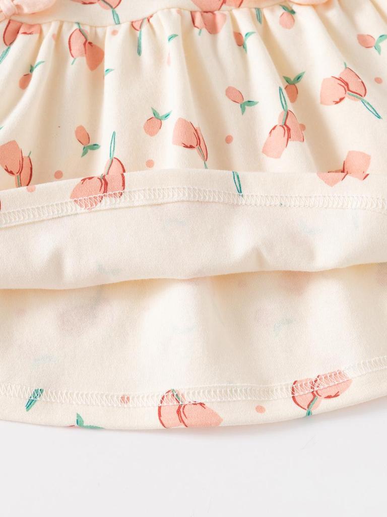 Süßes Baby Mädchen Baumwoll-Zweiteiler-Set für Frühling & Herbst