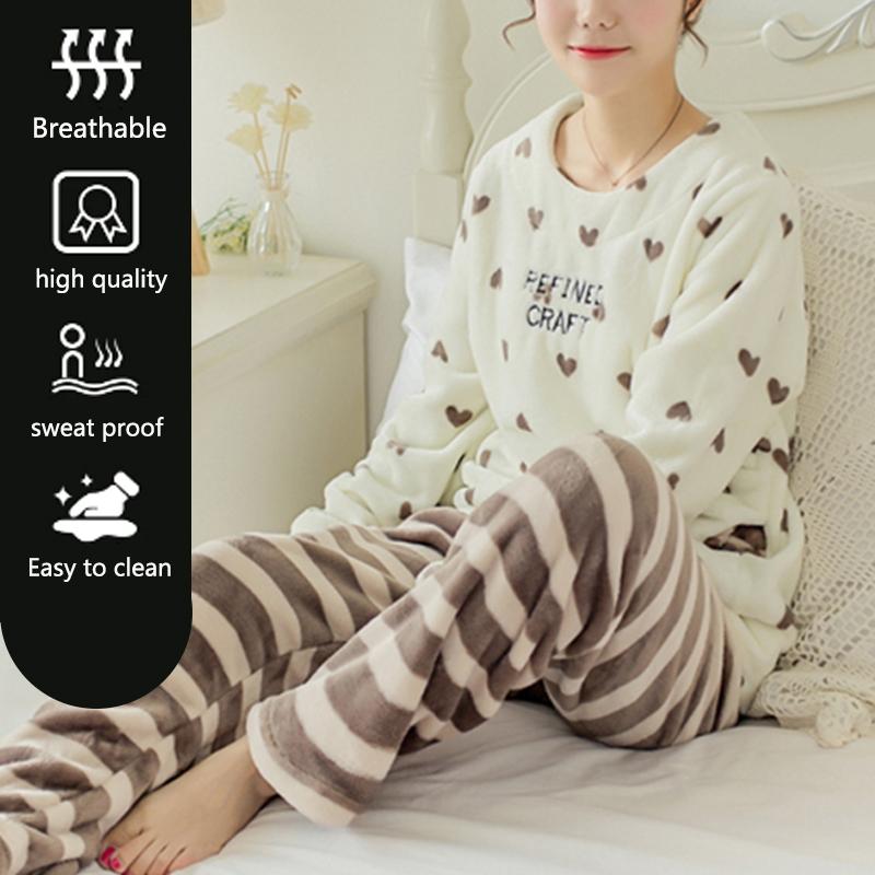 Winter Thickened Warm Coral Velvet Couple Pajamas Robe Women Homewear Hooded Men Long Flannel Solid Colour Easy To Clean Girl