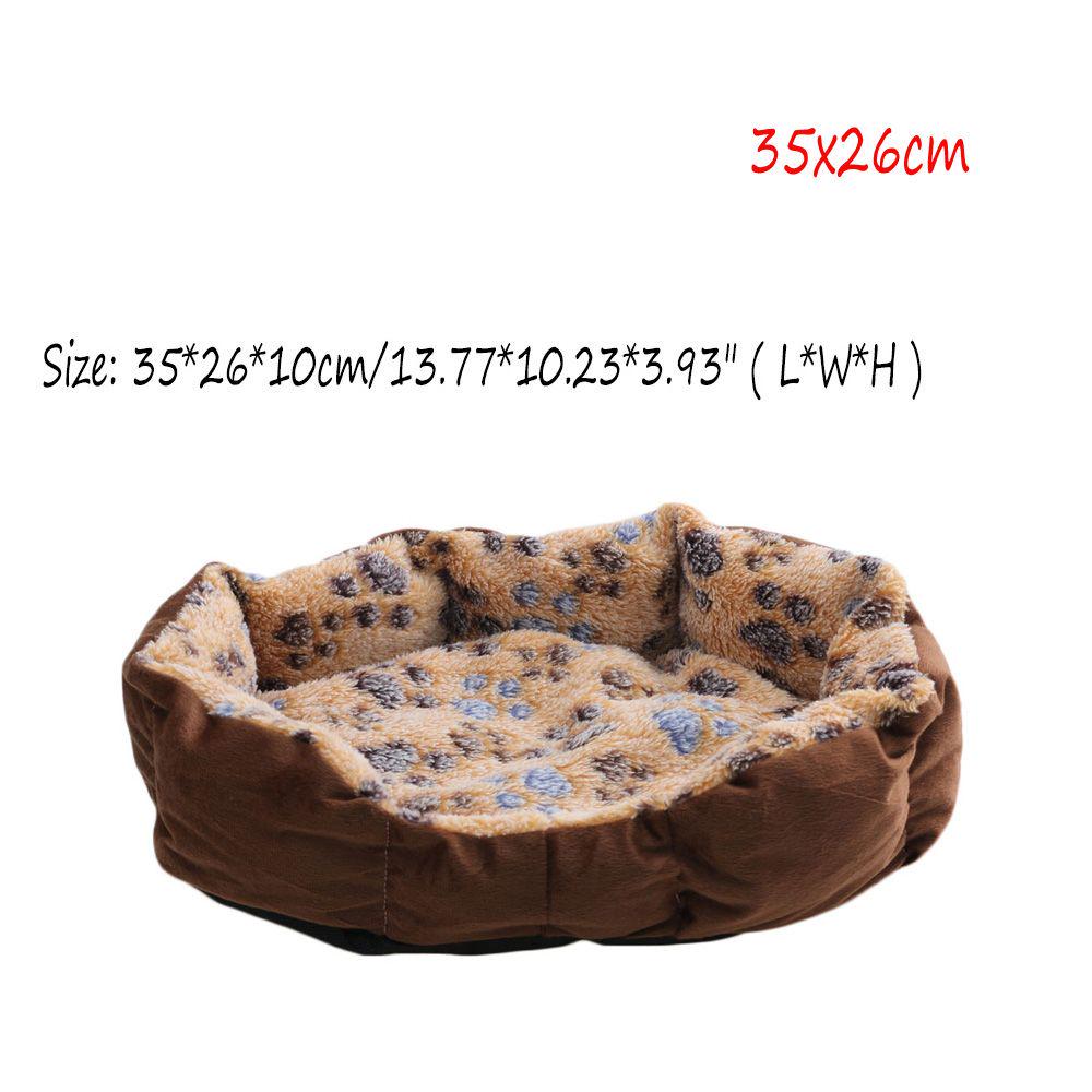 

Random Color Winter Warm Large House Cushion Nest Pet Kennel Mat Cat Bed Dog Blanket Pad 35x26cm