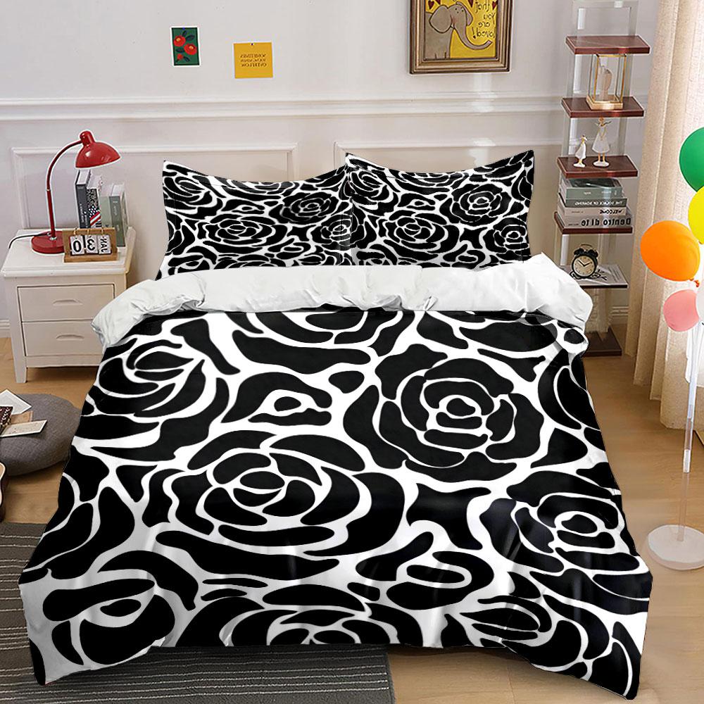 Floral-Themed Three-Piece Set For Decoration  Kid'S And Adults' Bedroom Decor, Exquisite Three-Piece Bedding Set Gift