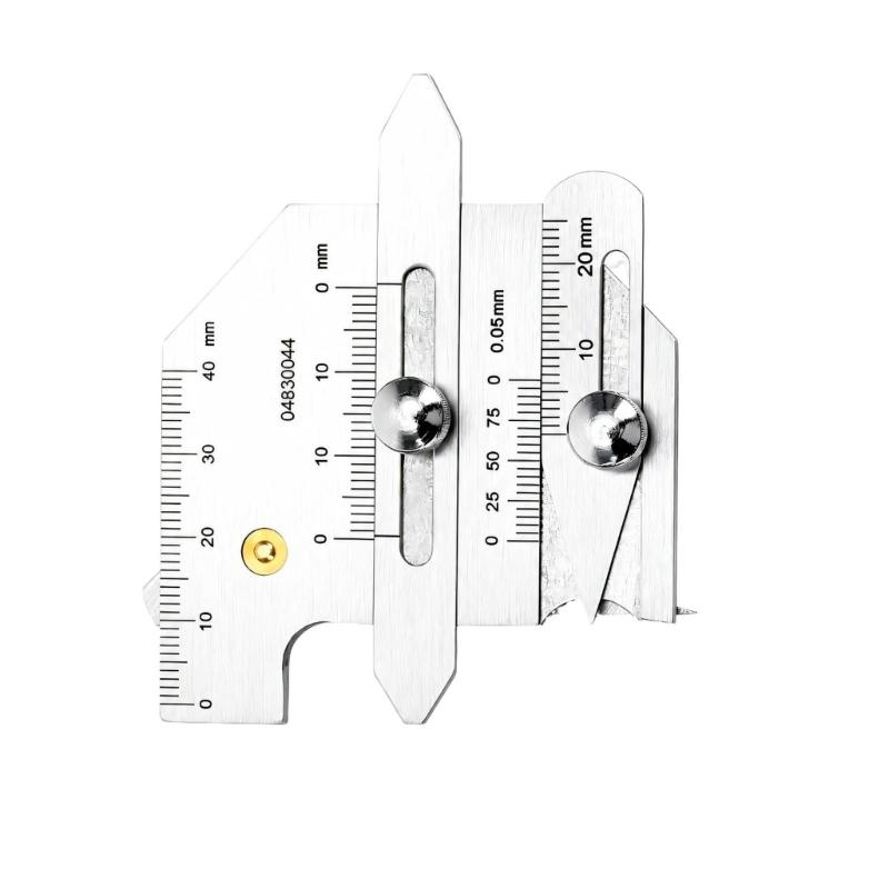 Welding Inspection Gauge Instrument, Steel Measuring Tool with Adjustable Slides for Width, Spacing, and Joint Preparation