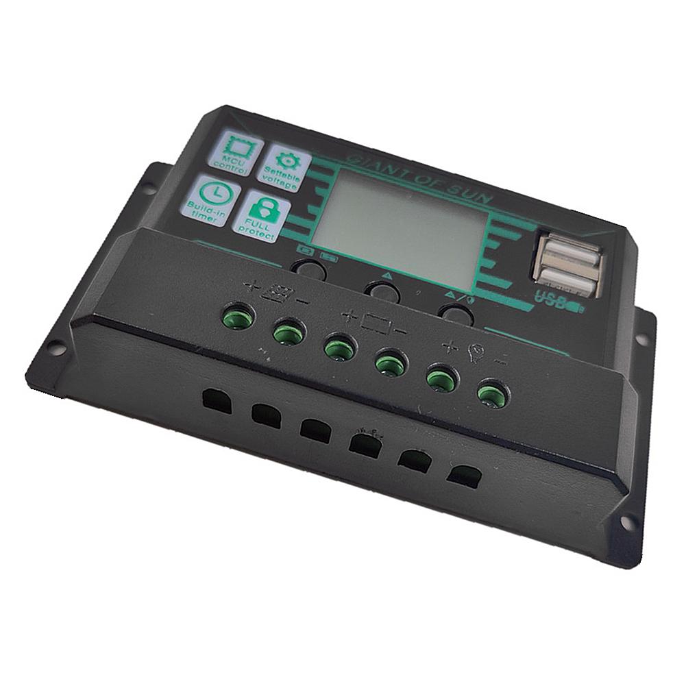 24V MPPT/PWM Selbstparemeter Einstellbarer Solarregler Smart Battery Regulator SUXINGJUAN Solarpanel-Controller mit zwei USB-Anschlüssen 12V 24V MPPT/PWM Selbstparemeter Einstellbarer Solarregler Smart Battery Regulator SUXINGJUAN Solarpanel-Controller mit zwei USB-Anschlüssen 12V