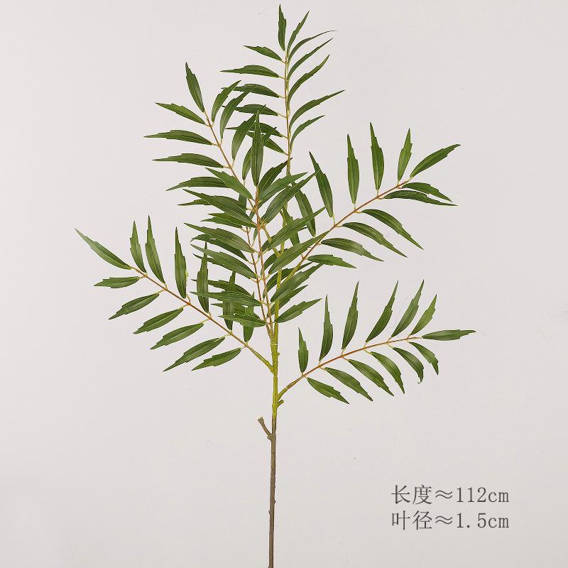 New simulated palm leaf single top ten credits single geranium leaf fake branch green plant