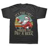Santa Drinking Beer Its The Most Wonderful Time For A Beer T Shirts Summer Graphic Cotton Streetwear Christmas Gifts TShirt