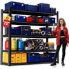 72''H × 40''W Garage Shelving, Metal Shelving Unit and Storage, 2500lb Standing Shelves,Heavy Duty Shelving with, Customized