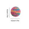 Cat Ball Toy 6-pieces Colorful Interactive Scratcher Playing With Bell Cat Toy For Indoor Outdoor Couch Corner Home Apartment