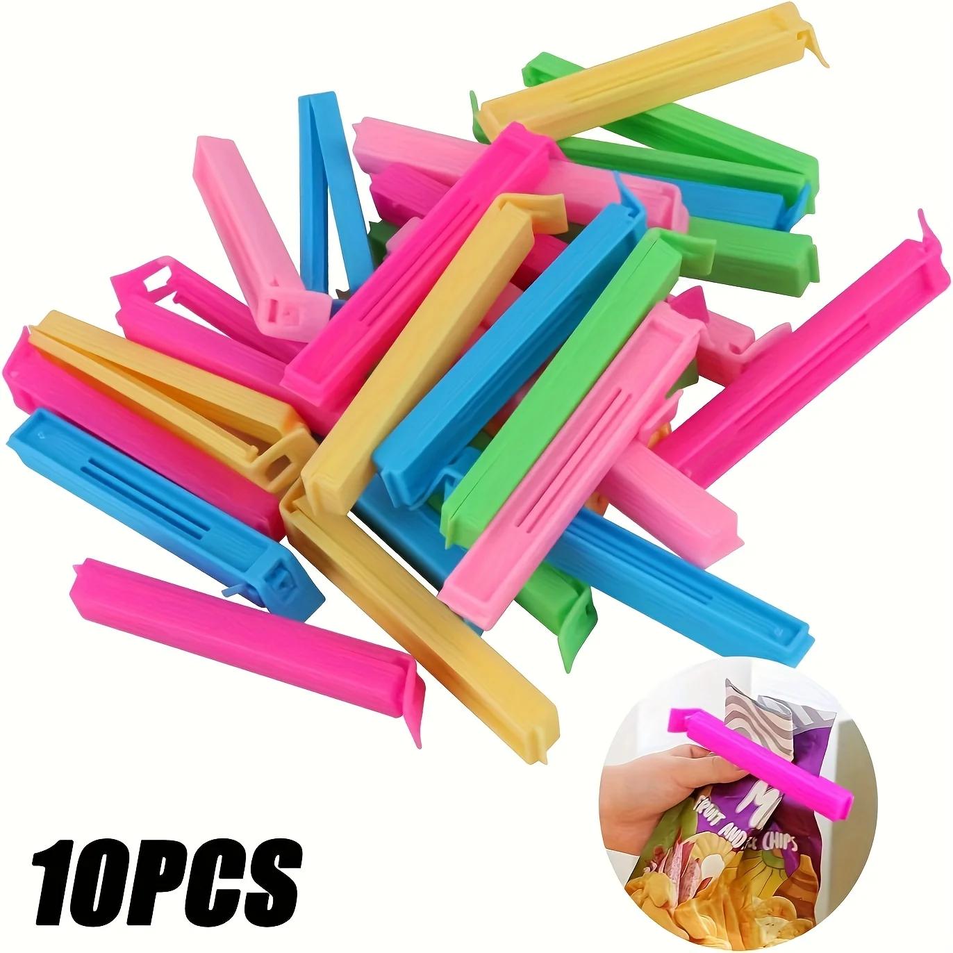 

10pcs Food Bag Clips, Portable Food Freshness Sealing Clips, Reusable Moisture and Dustproof Clips