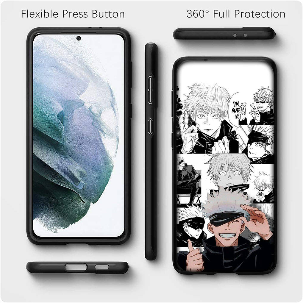 for Motorola Moto Edge 70 60 50 G54 G86 Samsung Galaxy S25 iPhone 17 16 15 Xiaomi Redmi Note 14 13 Pro Max Phone Case Jujutsu Kaisen Gojo Satoru Cover
