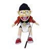 40-60cm Grande Jeffy Niño Marioneta de Mano Juguetes de Peluche Removible Niños Muñeca Suave Utilería de Fiesta para Programa de Entrevistas Marioneta Muñeco de Peluche para Niños Regalo
