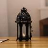 Party Classical Hanging Iron Glass Moroccan Wedding Vintage Home Decor Candle Lantern Candle Holders Candlestick