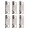 10 Stück 1 Zoll Scharniere 304 Edelstahl 4 Loch Klappbare Einlassscharniere für Marine-Boxen Schranktür