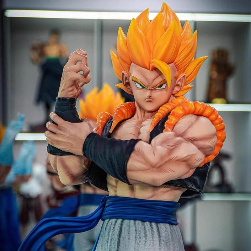 50cm Dragon Ball Jt2 Double King Bejit Gogeta Gk Hand-Made Model Secondary Peripheral Statue Ornaments Collection Toys And Gift Round Sensory