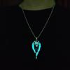 Luminous Wolf Totem Pendant Necklace Animal Long Necklace Hiphop Jewelry