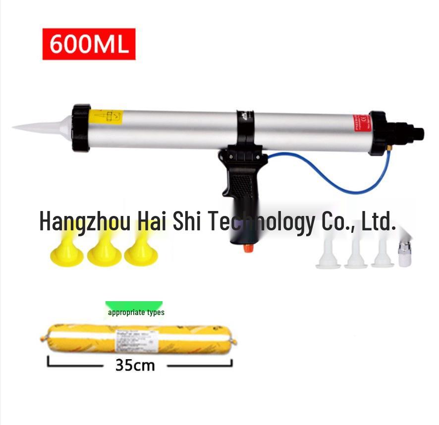 15-inch 600ml Pneumatic Sealant & Adhesive Dispenser Gun