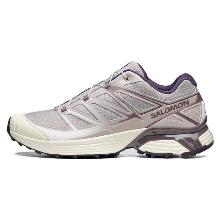 SALOMON XT-Pathway Non-Slip Durable Low-Top Outdoor Functional Shoes Unisex Shoes Gray Purple 471352