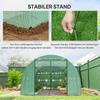 6 x 3 x 2m Walk-in Outdoor Garden Greenhouse Polytunnel with Door and Windows