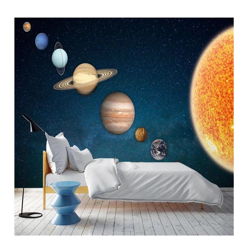 

Universe Galaxy Earth Theme Space Wall Paper 3D Children s Room Mural Wallpaper for Kids Room Wall Papers Home Decor 200 cm(W) x 140 cm(H)