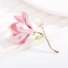 Fashion Gold Tone Flower Brooch Pin Pearl Brooches Enamel Jewelry Wedding Party Gifts