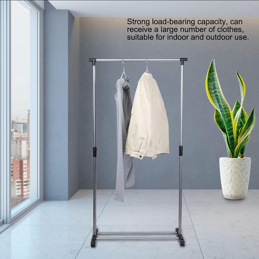Household Balcony Adjustable Clothes Hanger Laundry Rack Garment Drying Rack Stand