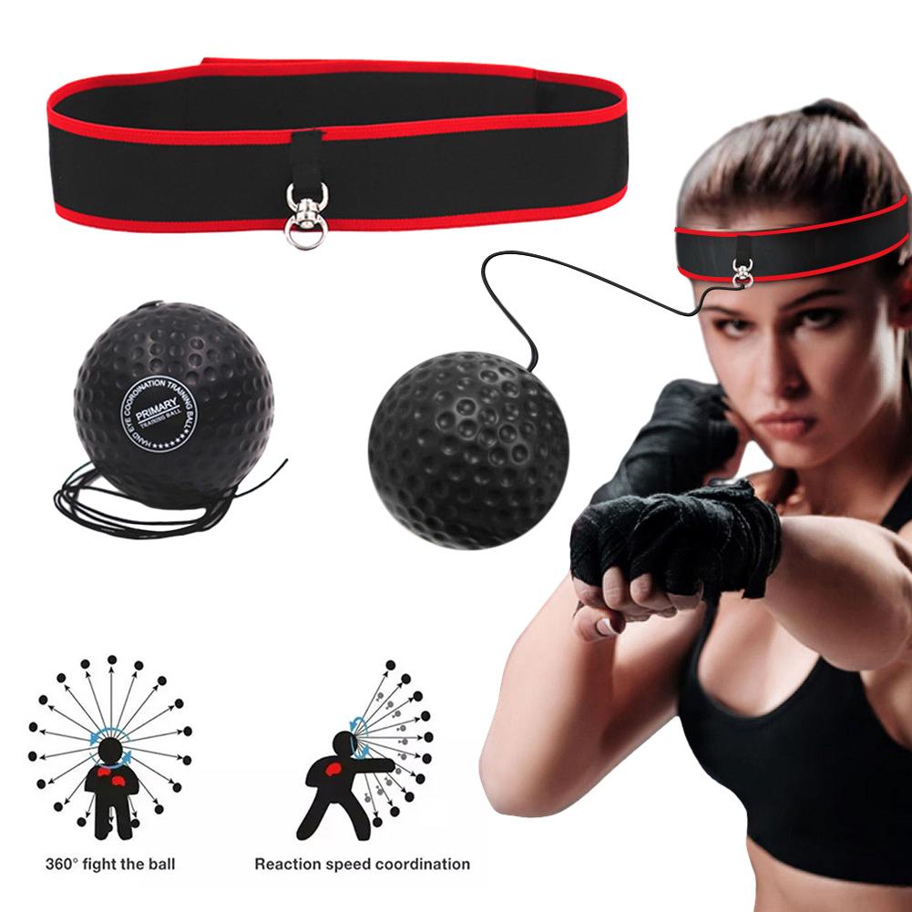 Boxing Speed Training Ball Boxing Workout Ball with Headband MMA Gear Improve Speed Boxing Ball Hand-Eye Coordination Training