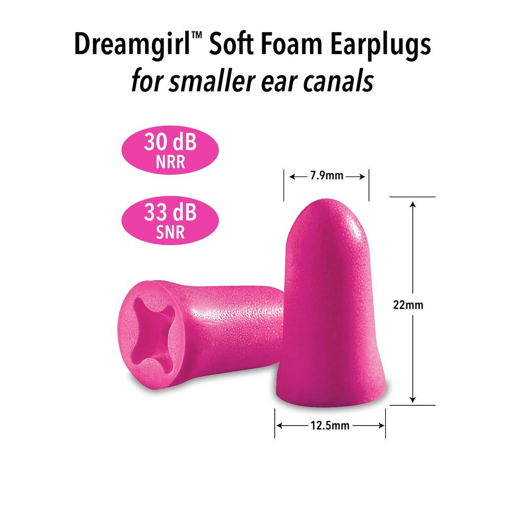 Mackinchs Ear Care Dreamgirl Soft Foam 50 Count by Mackinchs Ear Care Mack's Earplugs,