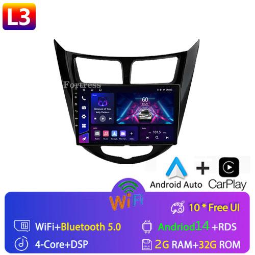 

Fortress Android 10 автомобильное радио для Hyundai Solaris Verna Accent 2010 - 2016 мультимедийный видеоплеер Navi GPS 2 din DVD головное устройство