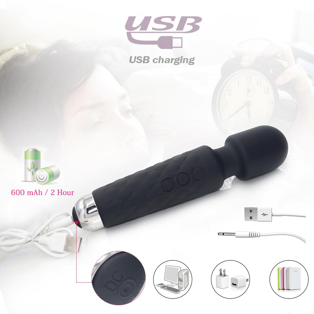 10 Geschwindigkeiten Starker Dildo AV Vibrator für Frauen Vagina Klitoris Stimulator Vibratoren Zauberstab Massagegerät Erotik Sexspielzeug für Erwachsene