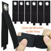 5Pcs Heavy-Duty Storage Straps Reusable Nylon Organizer Cable Wire Ties Extension Cord Hooks Fastener Tape Storage Accessory