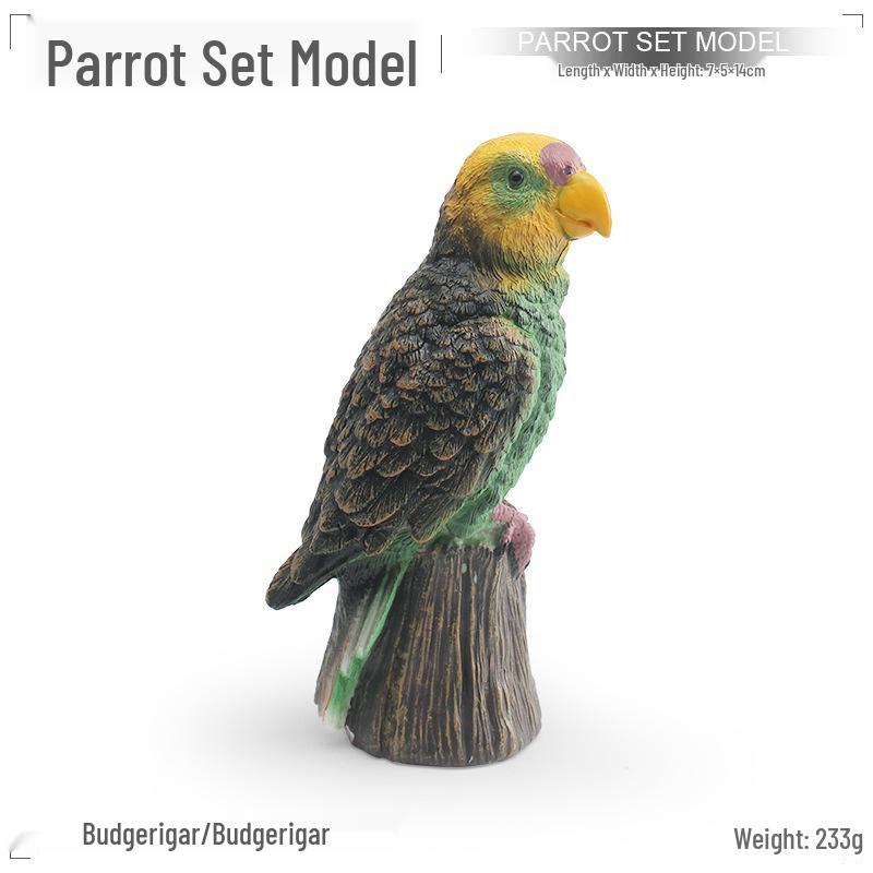Top-Selling Static Parrot Models: Budgerigar, Macaw & Cockatoo Figurines
