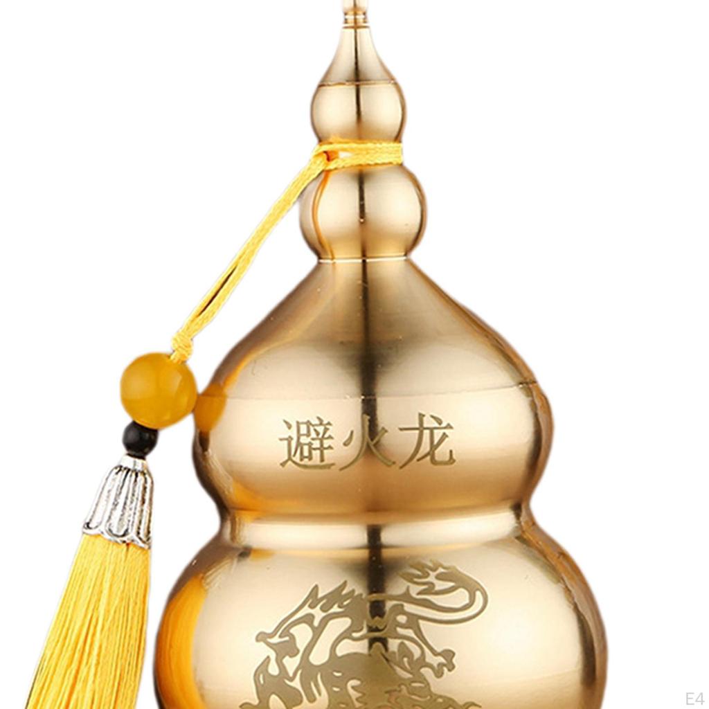 Antique Chinese Copper Gourd Decoration Open Lid Handicrafts Collectible Ornament Crafts for Home