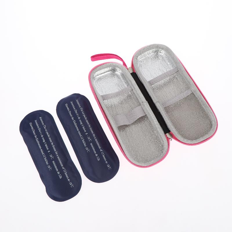 Insulin Medication Travel Cooler with Two Ice Packs for Safe and Efficient Temperature Maintenance