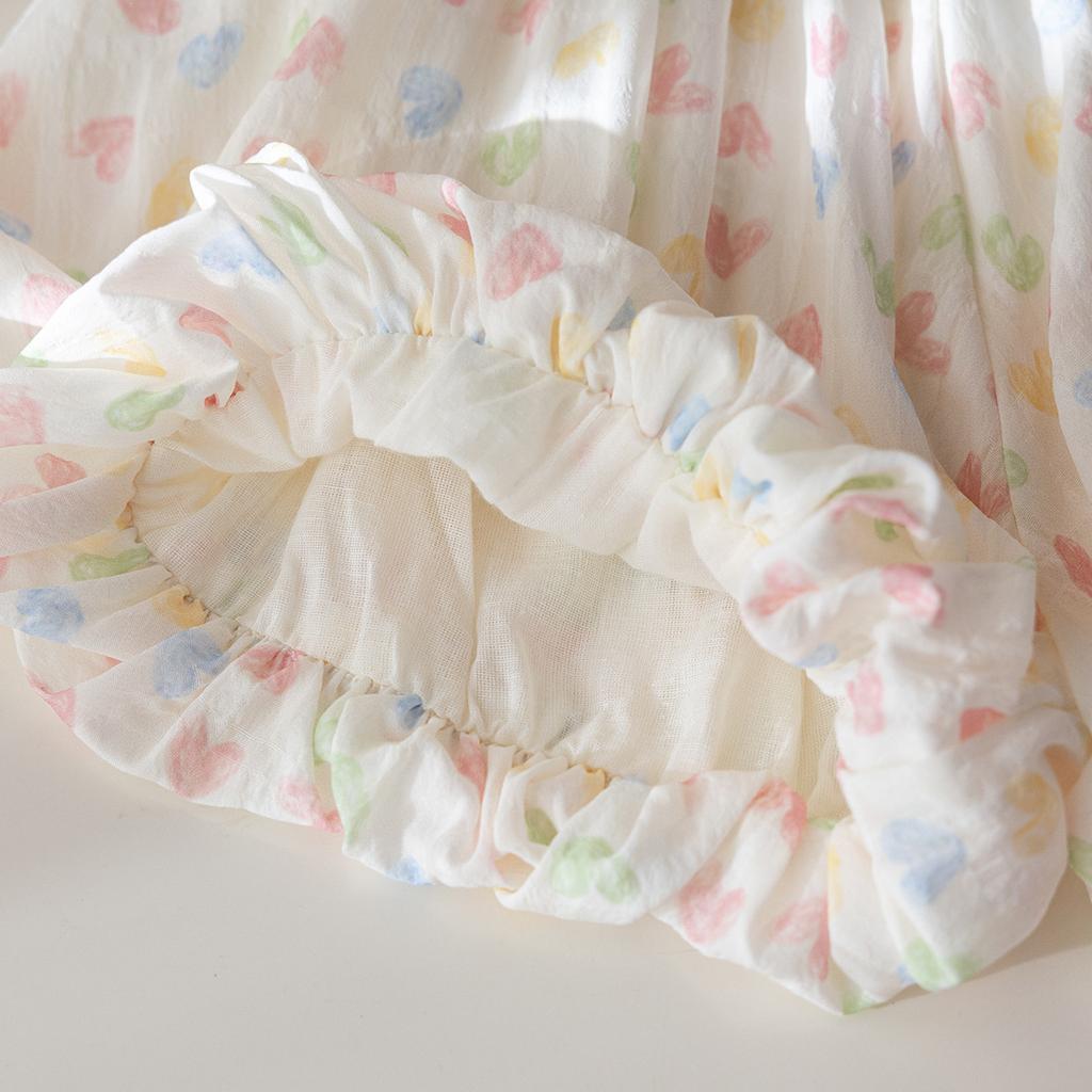 Girls' Summer Flower Bud Pants Cute Cartoon Printed Shorts Women's Treasure Summer Clothes Short Casual Pants